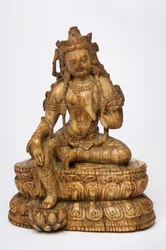 Himalaya-Elfenbeinfigur von Tara