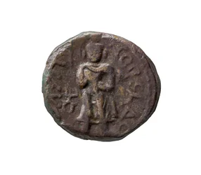 Kushan-Münze, 127-155 n. Chr.
