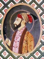 Porträt des Mogulkaisers Aurangzeb, bekannt als Alamgir I. (1618-1707), Herrscher Indiens von 1658 bis 1717