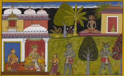 Praheti wird Asket, während Heti Bhayā heiratet und einen Sohn, Vidyutkeśa, hat