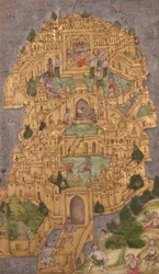 Ravanas goldene Zitadelle in Lanka, ca. 1610
