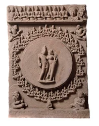 Shiva Parvati, aus Makarandanagar (Relief, 9.-10. Jahrhundert)
