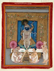 Die Anbetung von Krishna als Shrinath ji, 1800-25