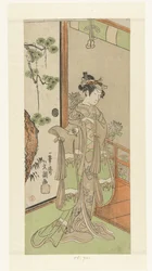 Schauspieler Onoe Tamizo in Frauenrolle