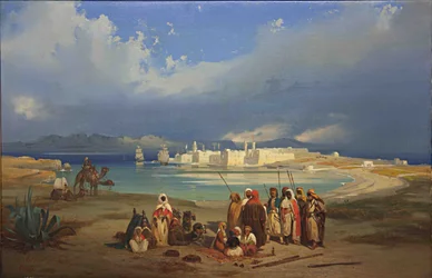 Die Landenge von Suez, ca. 1845