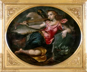 Ruhm, Werk von Ippolito Scarsella, auch bekannt als lo Scarsellino, aufbewahrt in der Galleria Estense in Modena