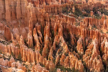 Hoodoos - durch Erosion entstandene Felstürme - im Bryce-Canyon-Nationalpark in Utah, 2019