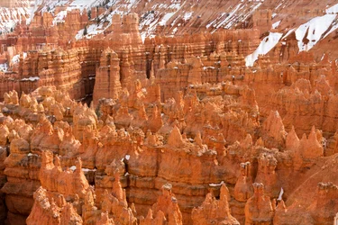 Hoodoos - durch Erosion entstandene Türme - im Bryce Canyon Nationalpark in Utah, 2019