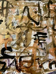 Moderne Kalligraphische Textur