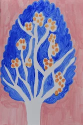 Bunter abstrakter Baum