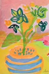 Fröhliche Topfblumen