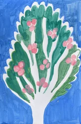 Rosa Blütenbaum
