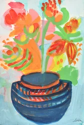 Lebendige abstrakte Blumen