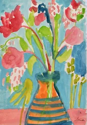 Lebendiges Blumen-Stillleben
