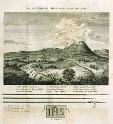 Ansicht von Vinegar Hill auf der Nordostseite, Platte aus 