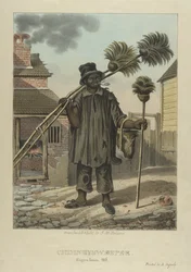 Schornsteinfeger, Tafel 11 aus Skizzen von Charakter..., 1838