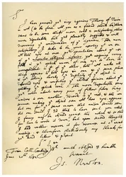 Brief von Sir Isaac Newton an William Briggs, 20. Juni 1682