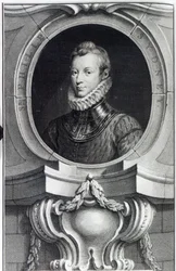 Sir Philip Sidney, graviert von Jacobus Houbraken, 1743