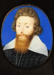 Sir Richard Liveson (Leveson), Vizeadmiral von England (Aquarell auf Pergament)