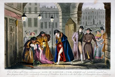 Szene in Covent Garden, Westminster, London, 1830