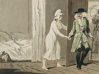 Der Hahnrei bricht zur Jagd auf, ca. 1800