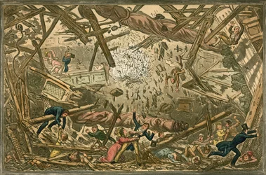 Der Einsturz des New Brunswick Theaters, 28. Februar 1828