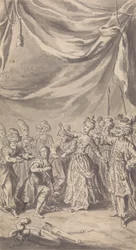 Unidentifizierte Zeitschrift / Theaterillustration