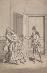 Unidentifizierte Zeitschrift / Theaterillustration