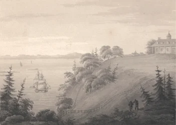 Ansicht von Mount Vernon, dem Sitz von General Washington