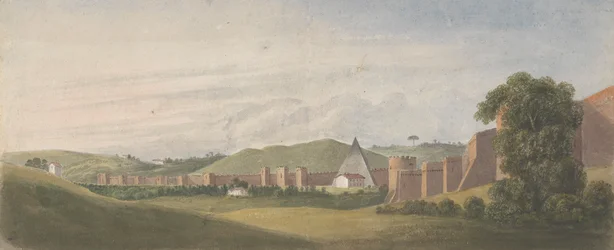 Mauern von Rom: Die Aurelianische Mauer mit der Pyramide des Cestius