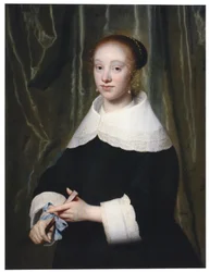 Porträt von Esther Bary (1630-1696), ca. 1652, Braut von Jan Hendrik Lestevenon