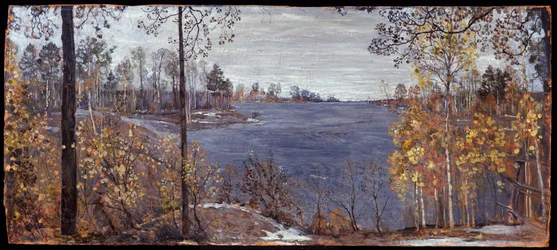 Später Herbst. Gemälde von Isaak Israilewitsch Brodski (1884-1939), Öl auf Leinwand