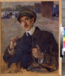 Porträt des Schriftstellers Korney I. Chukovsky (1882-1969)