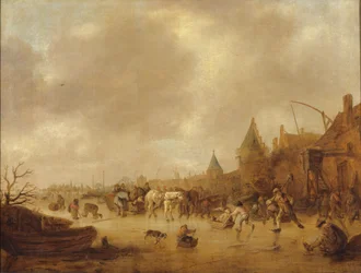 Die Schlittschuhläufer, 1644