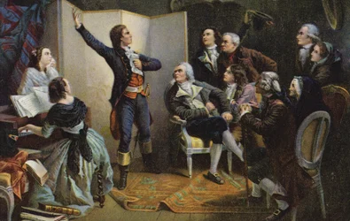 Claude Joseph Rouget de Lisle singt La Marseillaise