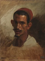 Studie für den Kopf eines jungen Arabers, ca. 1860-62
