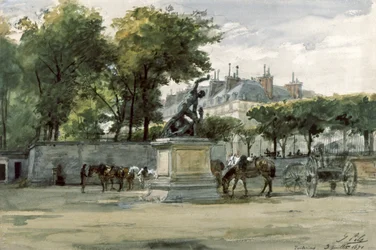 Die Pariser Kommune: die Armee von Versailles in den Tuilerien, ca. 1871