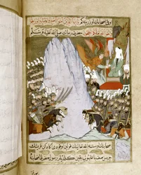 Muhammad: Offenbarung eines Teils des Korans an Muhammad während einer Schlacht