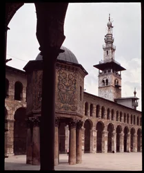 Die Umayyaden-Moschee, auch bekannt als die Große Moschee von Damaskus
