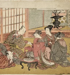 Bankett in einem wohlhabenden Haushalt, 1770-74