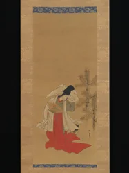 Kurtisane und Tänzerin (Shirabyōshi) zum Neujahr