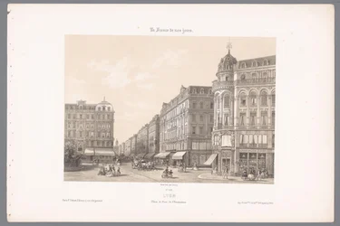 Blick auf den Place und die Rue de l