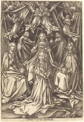Die Krönung der Jungfrau, um 1490-1500.