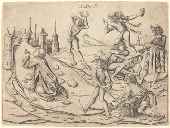Die Steinigung des heiligen Stephanus, ca. 1470