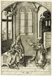Der heilige Lukas porträtiert die Madonna