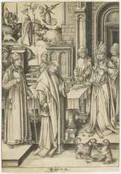 Hohepriester verweigert Joachims Opfer, ca. 1490-1500
