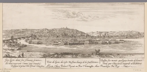 Ansicht von Lyon mit dem Vorort Guillotière
