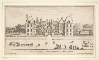 Ansicht von Schloss Liencourt: Der Vorhof