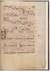 Blatt 6 aus einem Antiphonar-Fragment