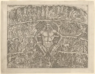 Die Hölle, nach dem Fresko im Camposanto von Pisa